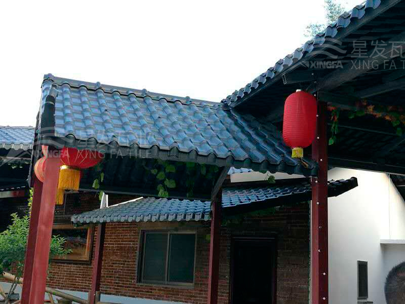 園林建筑搭建樹脂瓦涼亭，將景觀與藝術融合，別具一格！